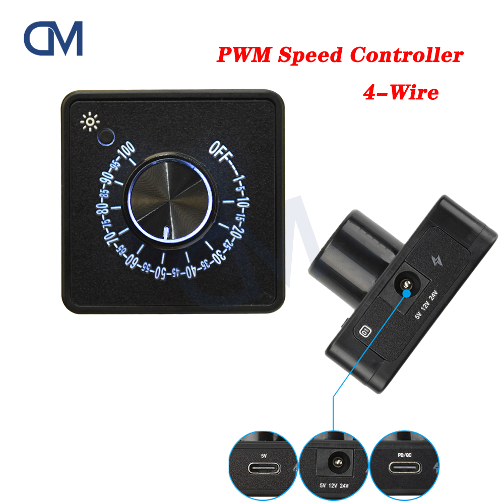 Pwm Charge Controller - 4-контактный ШИМ-регулятор скорости вентилятора, контроллер скорости