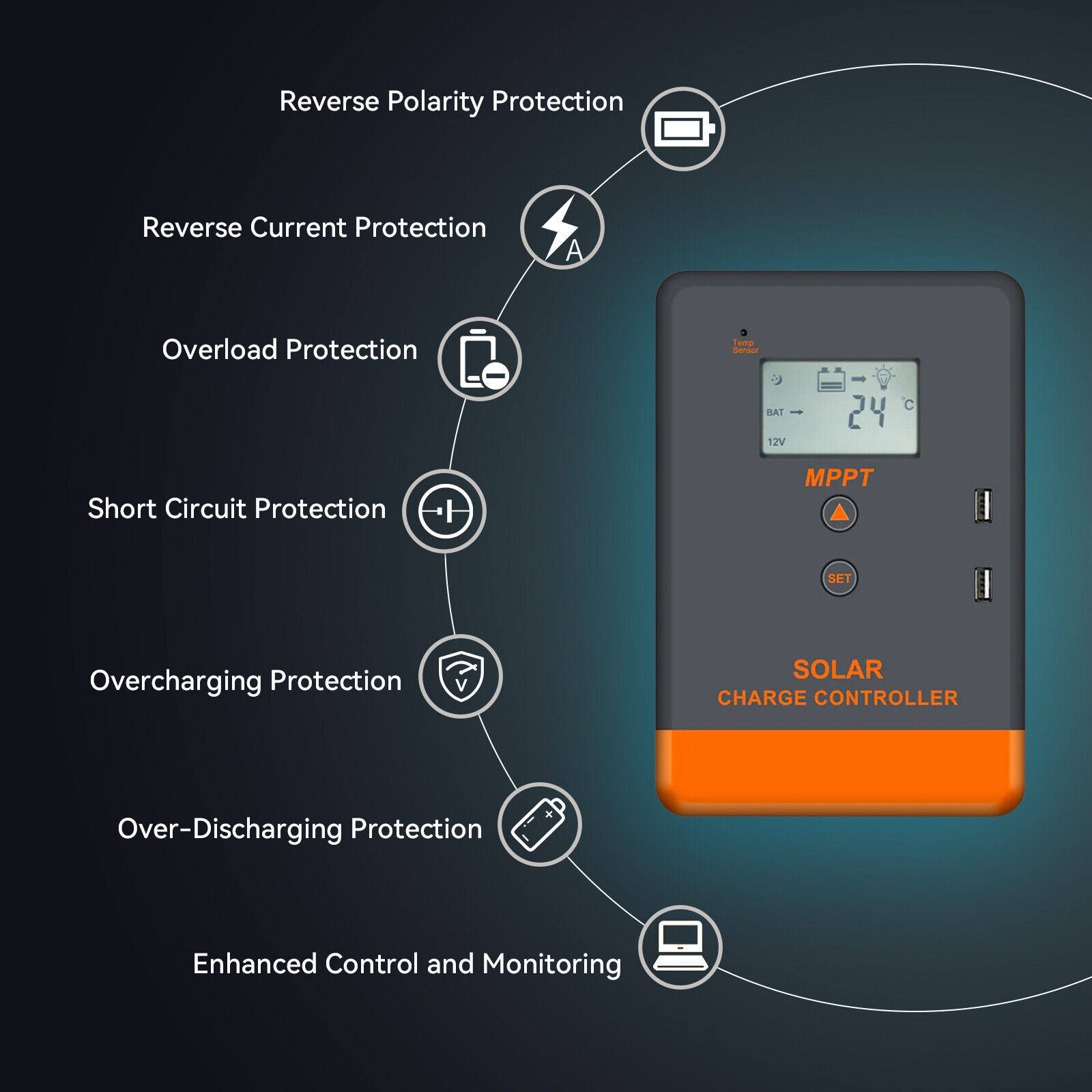 Контроллер заряда солнечных ба – обзор и цена Pwm Charge Controller