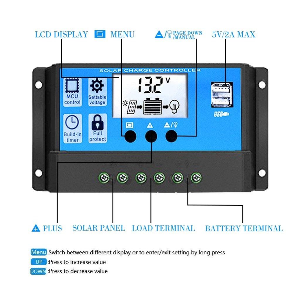 Высокоэффективный автоматическ – обзор и цена Pwm Charge Controller