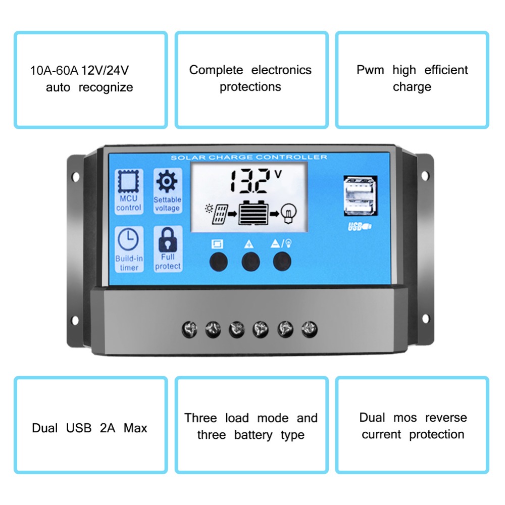 Высокоэффективный автоматическ – обзор и цена Pwm Charge Controller