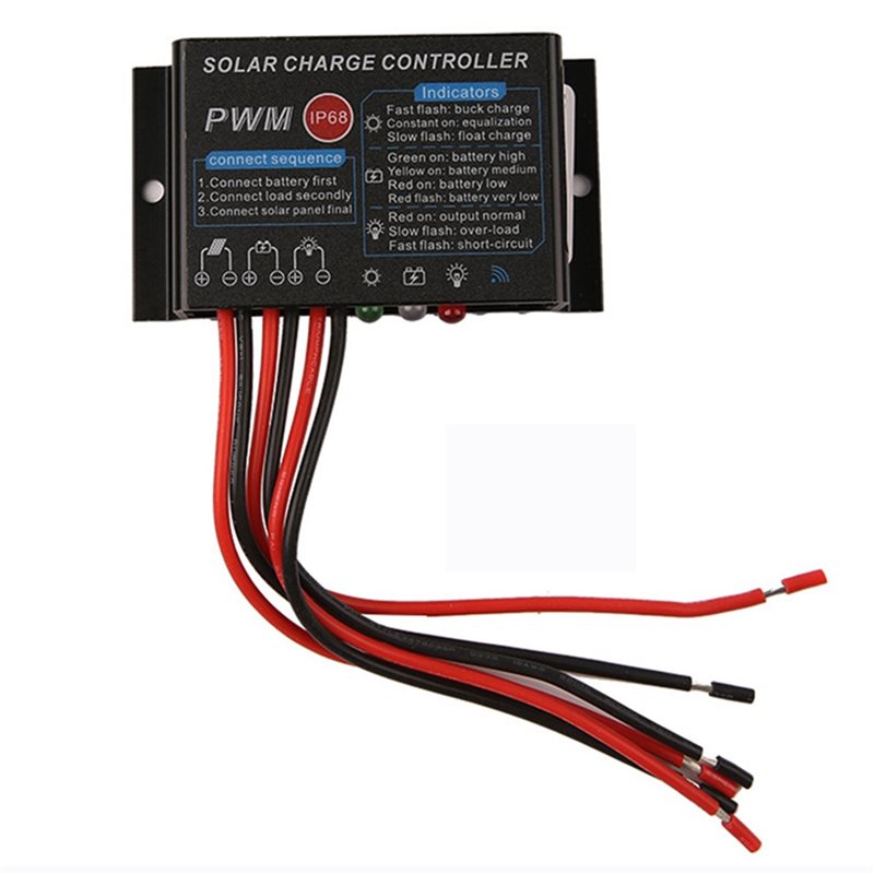 T24C 2X 10A 12V IP67 Водонепро – обзор и цена Pwm Charge Controller
